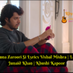 Kaun Kinna Zaroori Si Lyrics Vishal Mishra