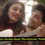 Sajna Lyrics Darshan Raval