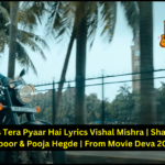 Bas Tera Pyaar Hai Lyrics Vishal Mishra