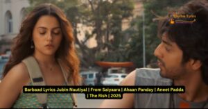 Barbaad Lyrics Jubin Nautiyal