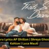 Thodi Si Daaru Lyrics AP Dhillon